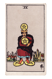 Cuatro de Oros en el Tarot