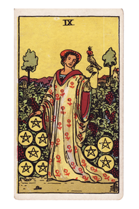 Nueve de Oros en el Tarot