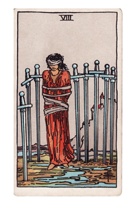 Ocho de Espadas en el Tarot