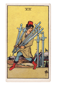 Siete de Espadas en el Tarot