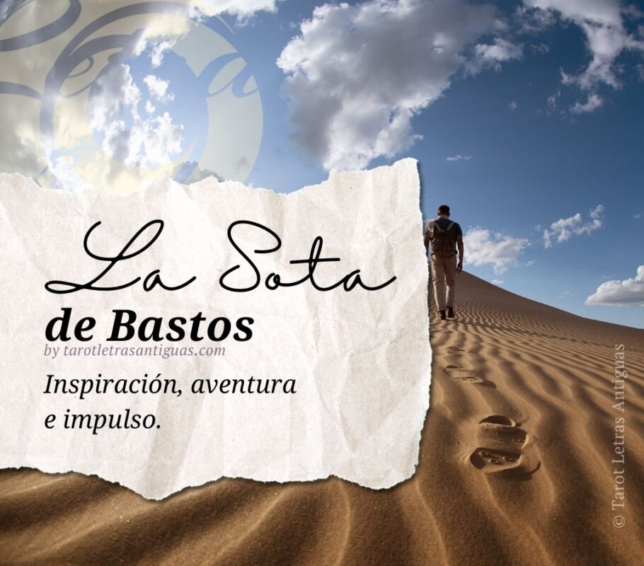 La sota de bastos en el tarot