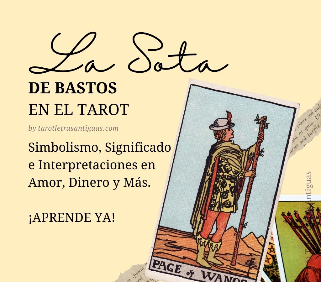 La sota de bastos en el tarot