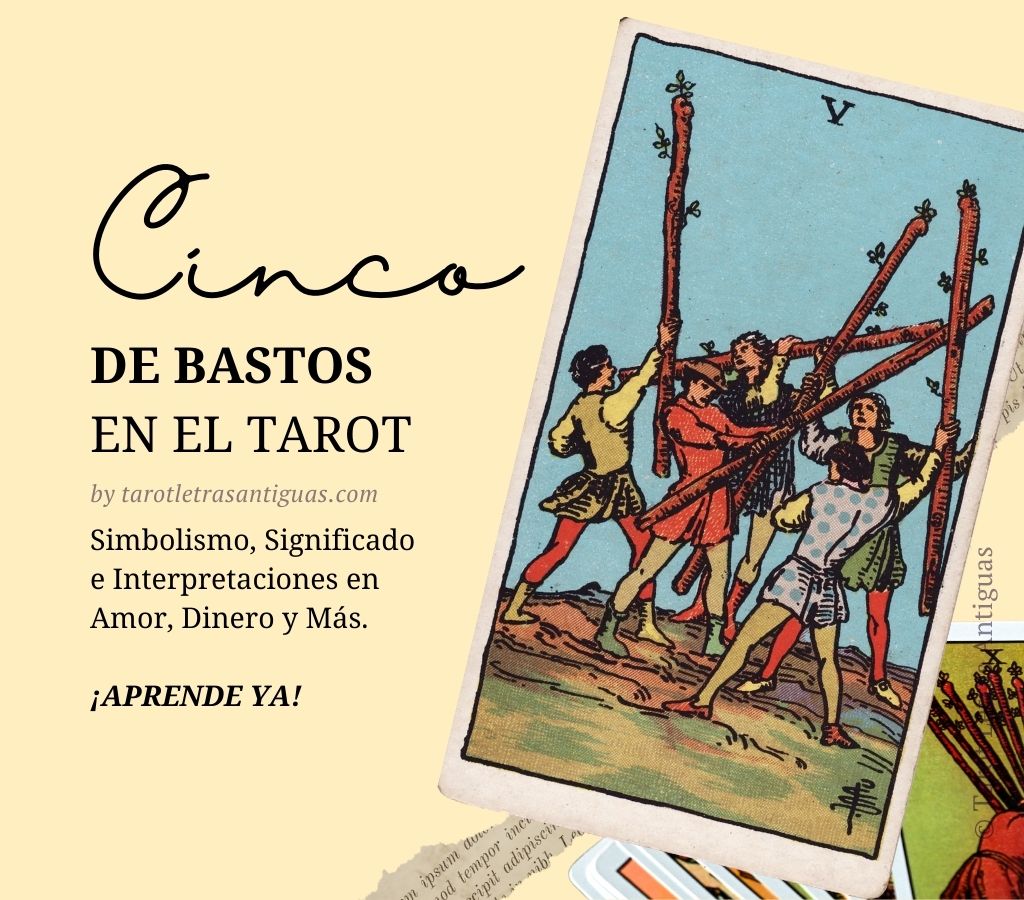 Cinco de Bastos en el Tarot