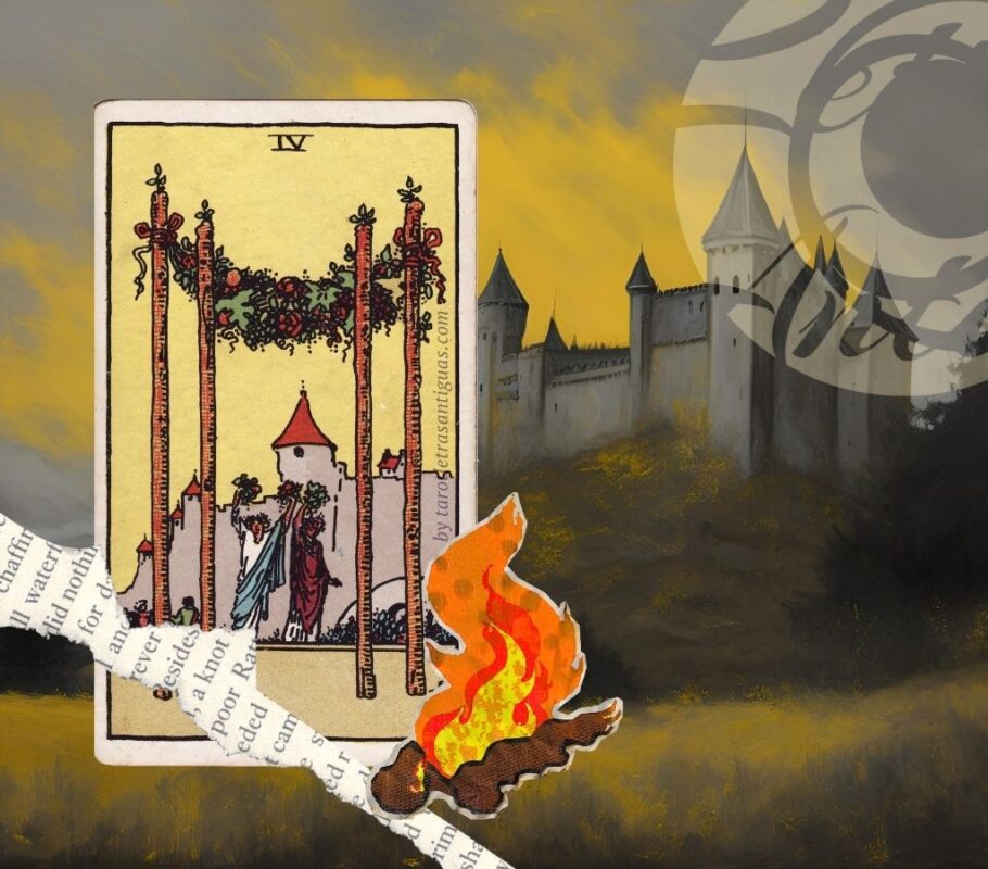 Cuatro de Bastos en el Tarot (3)