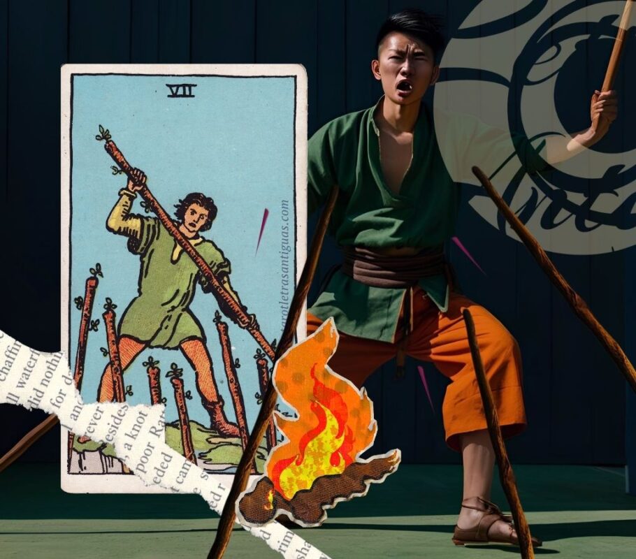 Siete de Bastos en el Tarot (3)